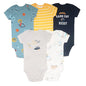 Summer Baby Clothes 5 Pack Cotton Short Sleeve Bodysuit Unisex Newborn Rompers Soft Breathable Infant Jumpsuit Clothing Set