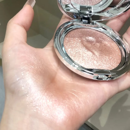Single Color Highlighter Cream Diamond Glitter Pearlescent Potato Mud Texture Long Lasting Smudge Proof Brighten Face Eyes Daily Beauty Cosmetic Holiday Gift