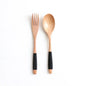 Natural Wooden Spoon & Fork Dinner Kit Rice Soups Utensil Cereal Handmade  Home Tableware Dinnerware Cutlery For Kicthen