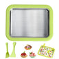 Multifunctional Rolled Ice Cream Maker Stainless Steel Stir Fried Ice Tray DIY Household Frozen Yogurt Maker Child's Homemade