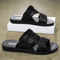 Summer Men's Sandals Leisure Beach Shoes Male Holiday Slippers Outdoor Retro Comfortable Casual Sandals leather Men Slippers