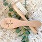 Personalized Baby Wooden Hairbrushes Birth/Baptism/Birthday Babies Gift Engrave Infant Name Newborn Hair Brush Baby Shower Gift