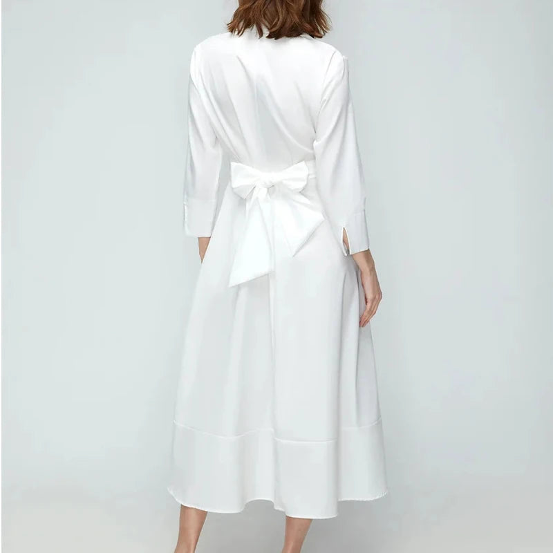 Clearance Popular Women's Casual Shirts POLO Collar Temperament Commuter Solid Blue Pink White Color Dress Wear S~2XL Clothing