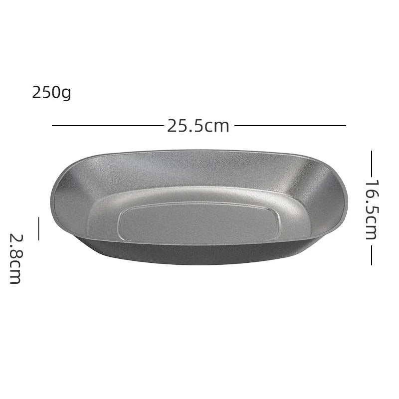 Retro Cutlery Set Plates Dinnerware Bowls Dining Plates Sauce Dish Fruit Bowl Double Wall Cup 304 Stainless Steel Cutlery