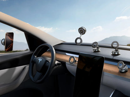 Magnetic Car Phone Holders Vacuum Suction Mobile Phone Vehicular Holder Rotate 360° Navigation Universal Stand For Cell Phone