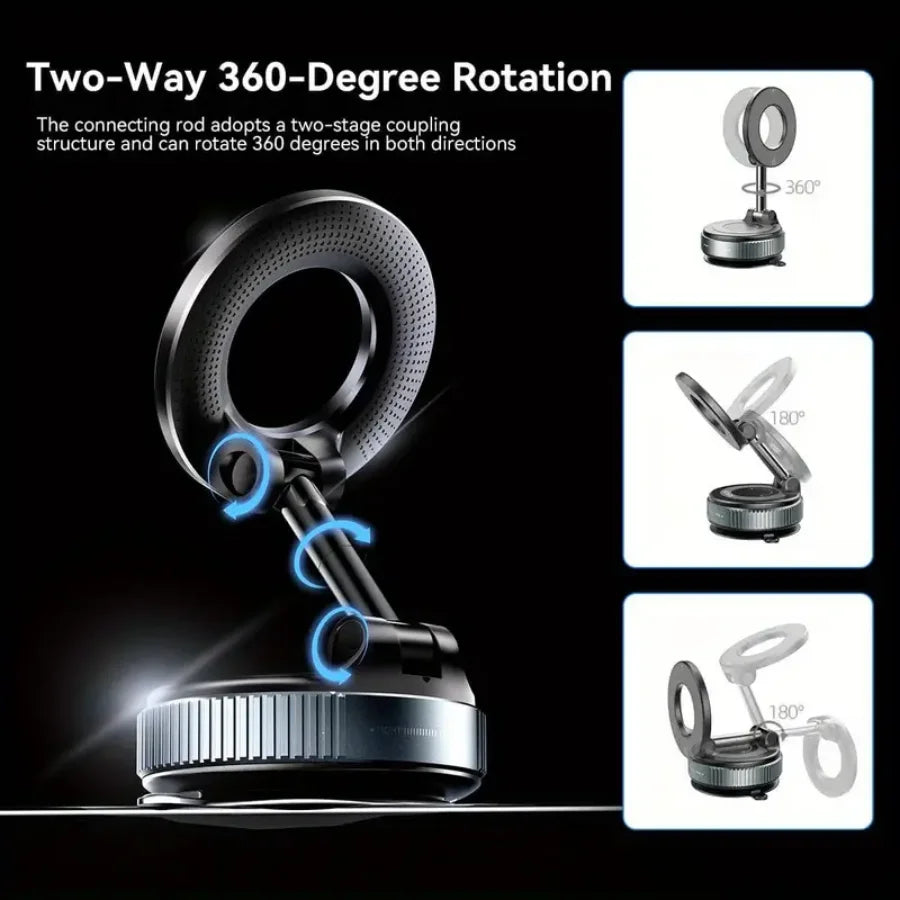 Magnetic Car Phone Holders Vacuum Suction Mobile Phone Vehicular Holder Rotate 360° Navigation Universal Stand For Cell Phone