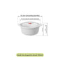 Microwavable Heating Bowl Plastic Food Grade BPA Free Cookware Kitchen Supplies Suitable for Boys and Girls Dishwasher Safe
