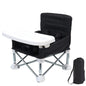 Folding Baby Dining Chair with Detachable Tray Carry Bag Lightweight Foldable Baby Seat Safety Harness for Indoor Outdoor Use
