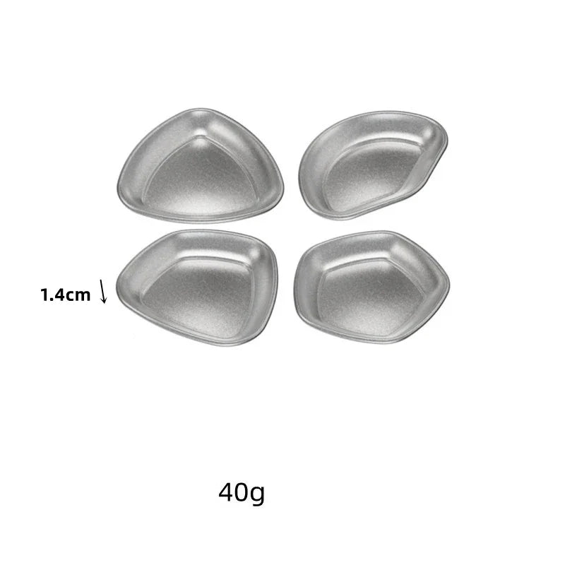 Retro Cutlery Set Plates Dinnerware Bowls Dining Plates Sauce Dish Fruit Bowl Double Wall Cup 304 Stainless Steel Cutlery