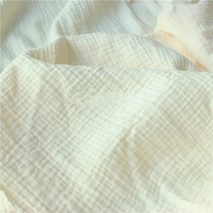 Pure Color Printed Cotton Crepe Fabric 100% Cotton Material For Patchwork DIY Sewing Sleepwear Bedding Home Textile For Baby