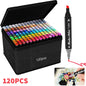 80/120/168 Colours Dual-Tip Alcohol Markers Set With Stand, Permanent Alcohol Marker Pens For Adults Artists, Permanent Art Mark