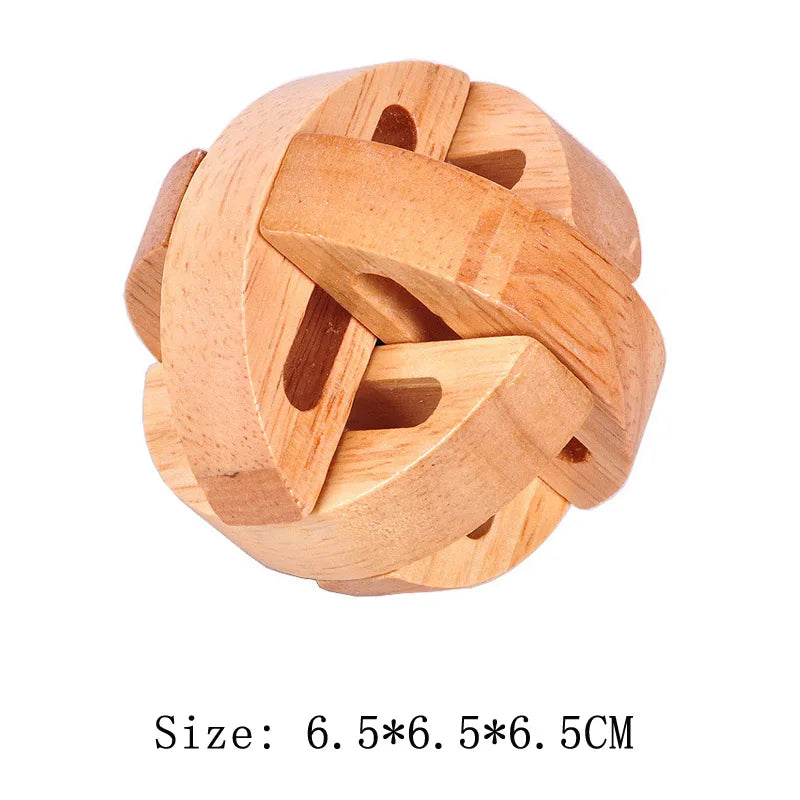 Lu Ban Puzzle Wooden Brain Toys IQ Games Children And Adults Casse Tete Rompecabezas 3D De Madera Juegos De Inteligencia