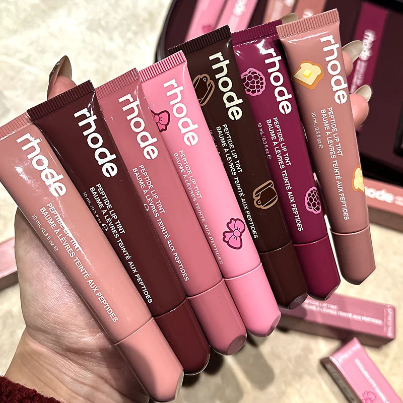 New Glaze 50ml Gel Essence Face Cream Sugaeberry Ribbon Toast Raspberry Lip Gloss Lasting Moisturizing Makeup Blue Storage Bag