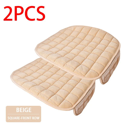 SEAMETAL Plush Car Seat Cover Ultra-Soft Car Seat Cushion Anti Slip Car Seat Protector Mat Universal for Sedan Suv Truck Pick-Up