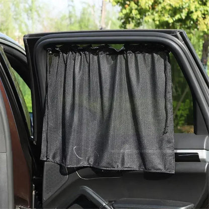 Car Sunshade Curtain Universal Summer Car Window Sunscreen Curtain Heat Insulation Interior Protection for Auto Decoration