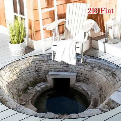 Soft Fluffy Round Area Rug Non Slip Machine Washable Entryway Living Room Bedroom Patio Garden Decor Indoor Outdoor Carpet