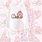 Kawaii Kanahei Print Cotton Women's Pajamas Sleepwear Summer Pajama Sets Women's Home Clothes Home Suit for Women