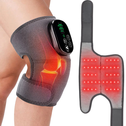 660 and 850nm Near Infrared Light Devices Knee Pad Brace 3 In 1 Heating Shoulder Elbow Joint Massager Thermal Massage Belts Pads
