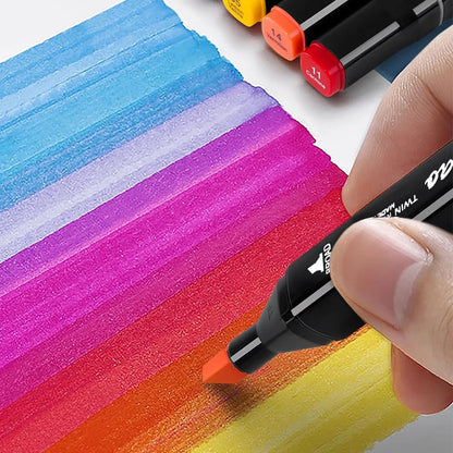 80/120/168 Colours Dual-Tip Alcohol Markers Set With Stand, Permanent Alcohol Marker Pens For Adults Artists, Permanent Art Mark