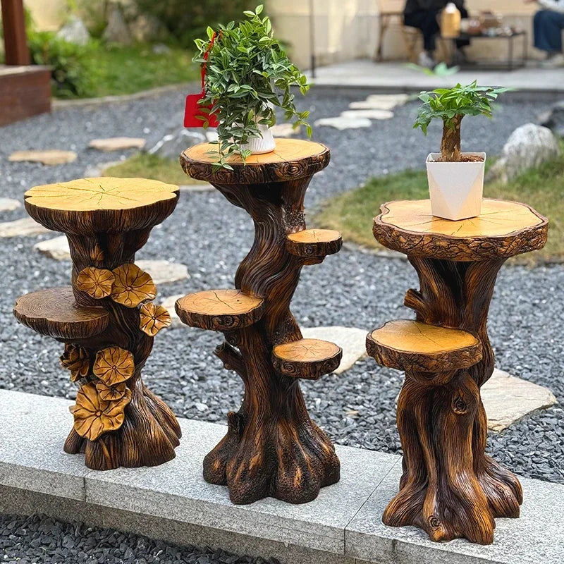 Home Decor 60CM Creative Living Room Side Tables Multifunctional Balcony Storage Flower Rack Office Coffee Tables Home Furniture