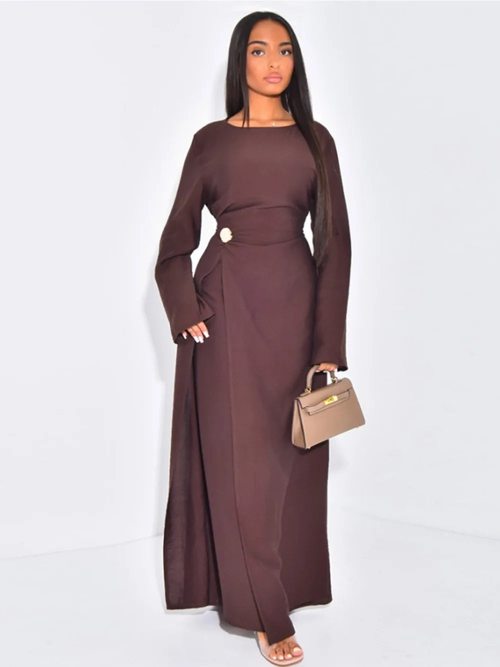 Eid Women Dress Muslim Solid Modest Abaya Dubai Vestidos Largos Long Dresses Kaftan Arab Robe Party Caftan Jalabiya Ramadan 2025