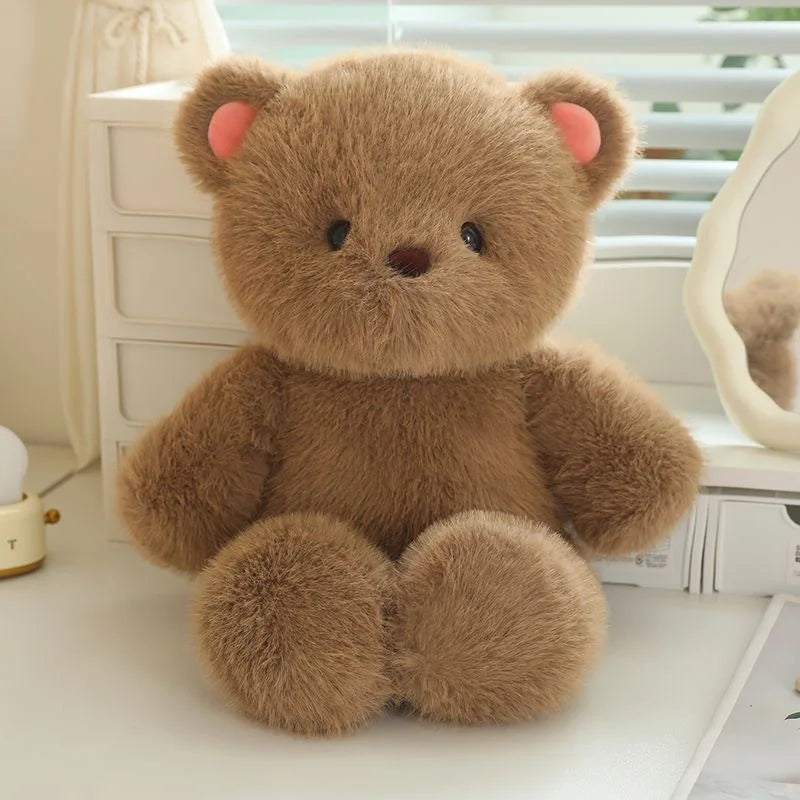 30cm Cute Brown Bear Plush Toy Cartoon Fun Rabbit Pink Pig Plush Doll Sleeping Pillow Giving Girlfriend Birthday Gift