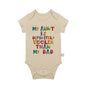 My Aunt is Definitely Cooler Than My Dad Print Baby Rompers Infant Bosysuit Baby Cloths Newbron Short Sleeve Bodysuits Toddler