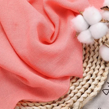Solid Color Soft Cotton And Linen Fabric With Pleated Texture Breathable Fabric Sewn Shirt And Dress DIY Home Textile Fabric