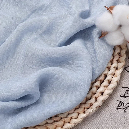 Solid Color Soft Cotton And Linen Fabric With Pleated Texture Breathable Fabric Sewn Shirt And Dress DIY Home Textile Fabric