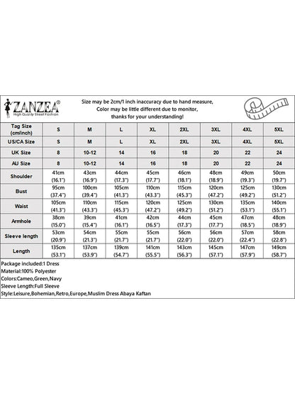 ZANZEA Fashion Women Long Lantern Sleeve Muslim Abaya Sundress Embroidery Maxi Dresses IsIamic Robe Kaftan Buttons Vestidos 2025