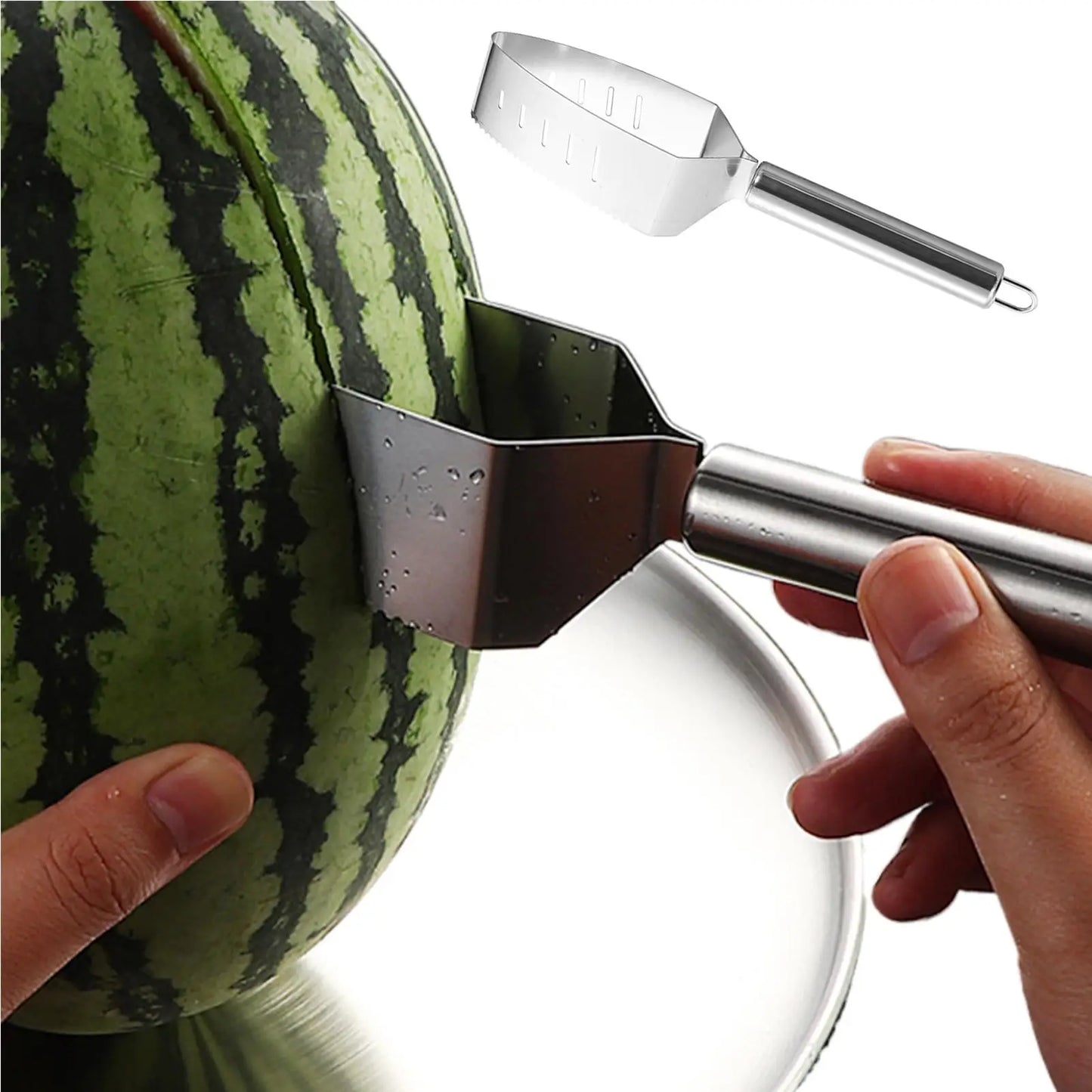 Watermelon Slicers Labor-Saving Fruit Cutter Triangle Watermelon Knife Stainless Steel Fruit Slicers Kitchen Accessories