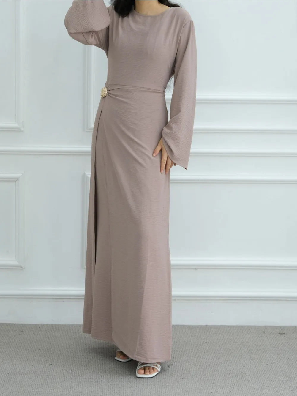 Eid Women Dress Muslim Solid Modest Abaya Dubai Vestidos Largos Long Dresses Kaftan Arab Robe Party Caftan Jalabiya Ramadan 2025