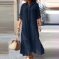 Casual Long Sleeve Woman Dress Office Lady Spring Summer Fashion Elegant Solid Shirt Dress Dresses For Women 2026 Female Robe