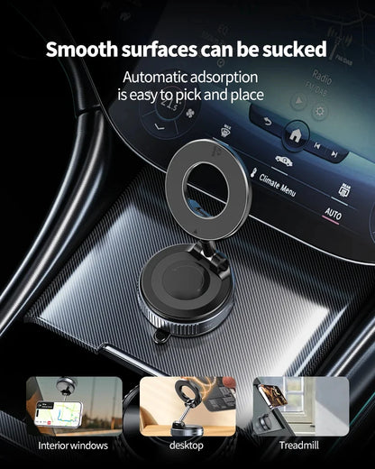 Magnetic Car Phone Holders Vacuum Suction Mobile Phone Vehicular Holder Rotate 360° Navigation Universal Stand For Cell Phone