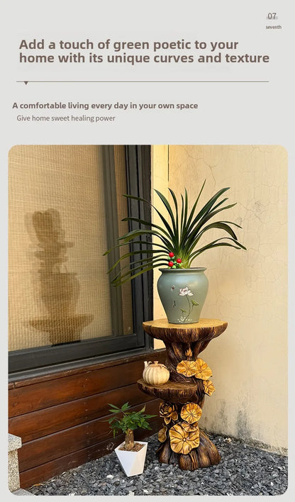 Home Decor 60CM Creative Living Room Side Tables Multifunctional Balcony Storage Flower Rack Office Coffee Tables Home Furniture
