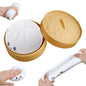 Large Dumpling Squishy Plush Toy Soft PET Stuffed Hug Pillow Adorable Steamer Design Home Decoration Stress Relief Toy for Kids