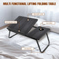 Laptop Desk,Laptop Bed Table with Foldable Legs & Cup Slot,Height and Angle Adjustable reading Holder Notebook Stand Book Holder
