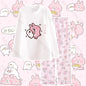 Kawaii Kanahei Print Cotton Women's Pajamas Sleepwear Summer Pajama Sets Women's Home Clothes Home Suit for Women