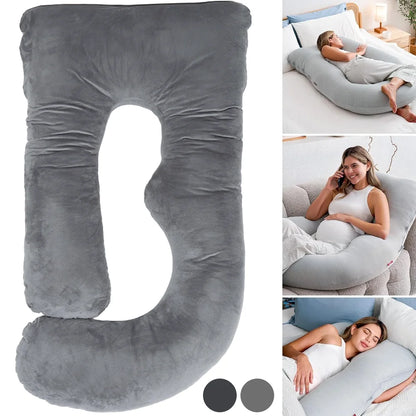 Pregnancy Pillow G-Shaped Maternity For Sleeping With Removable Cotton Cover 98*150cm UK