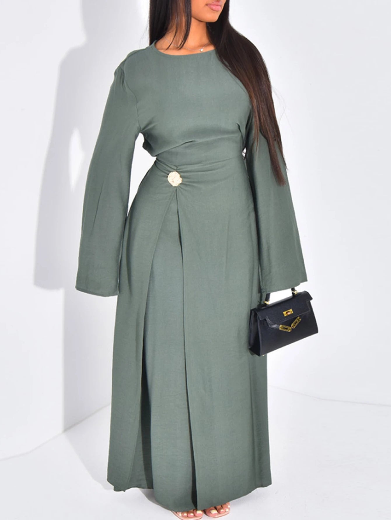 Eid Women Dress Muslim Solid Modest Abaya Dubai Vestidos Largos Long Dresses Kaftan Arab Robe Party Caftan Jalabiya Ramadan 2025
