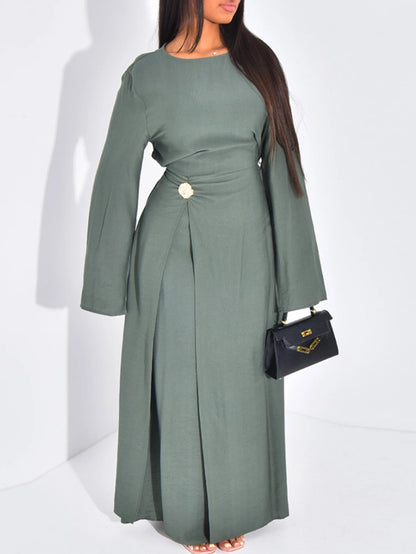 Eid Women Dress Muslim Solid Modest Abaya Dubai Vestidos Largos Long Dresses Kaftan Arab Robe Party Caftan Jalabiya Ramadan 2025