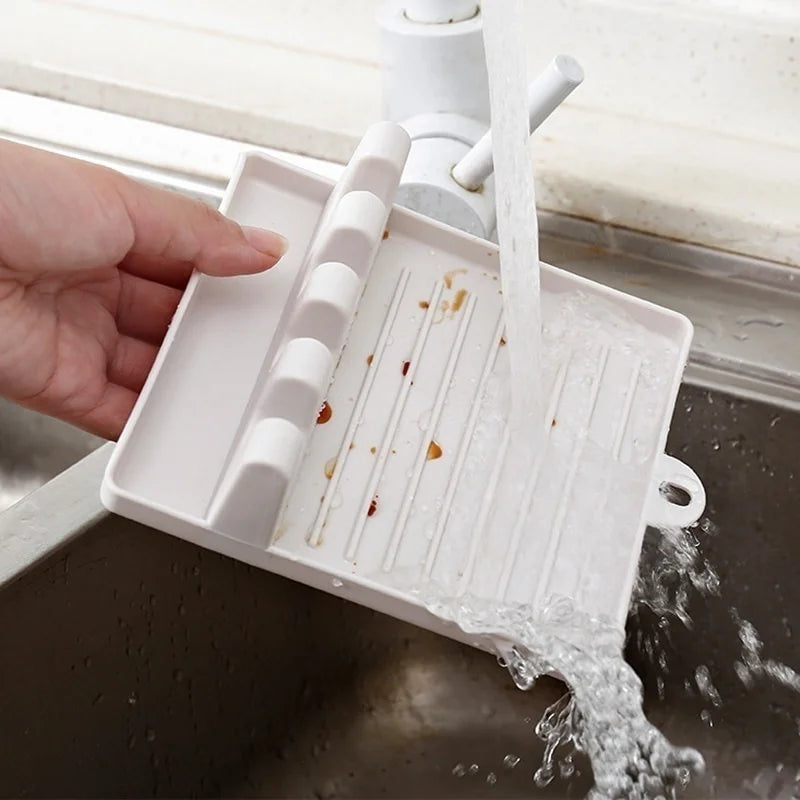 Kitchen Spoon Holder Spatula Rack Organizer Pot Lid Stand Kitchen Accessories Gadgets Tools Home Camping Picnic Non-slip Pad