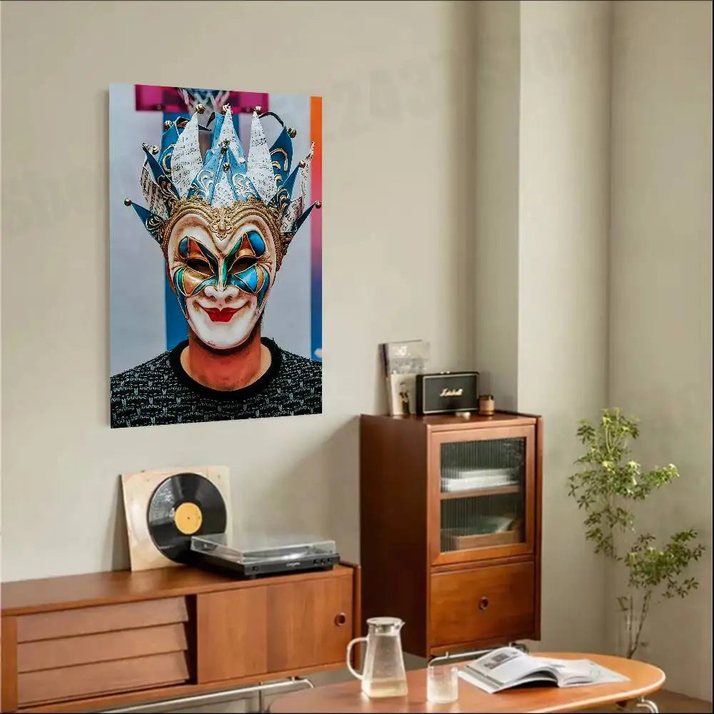 DJ B-Boris Brejcha Poster HD Art Sticky Wall Waterproof For Bedroom Game Room Wall Home Decor Gifts