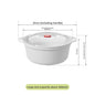 Microwavable Heating Bowl Plastic Food Grade BPA Free Cookware Kitchen Supplies Suitable for Boys and Girls Dishwasher Safe