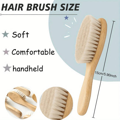Personalized Baby Wooden Hairbrushes Birth/Baptism/Birthday Babies Gift Engrave Infant Name Newborn Hair Brush Baby Shower Gift