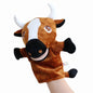Soft Stuffed Toy Doll Animal Plush Doll Educational Baby Toys Lion Elephant Monkey Giraffe Tiger Bunny Kawaii Hand Finger Puppet