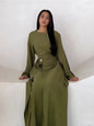 Eid Women Dress Muslim Solid Modest Abaya Dubai Vestidos Largos Long Dresses Kaftan Arab Robe Party Caftan Jalabiya Ramadan 2025