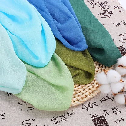 Solid Color Soft Cotton And Linen Fabric With Pleated Texture Breathable Fabric Sewn Shirt And Dress DIY Home Textile Fabric