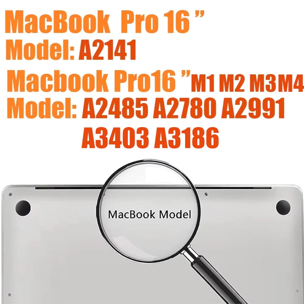 Trackpad Protector for MacBook Pro and Air 13/14/15/16Inch M1 M2 M3 Chip Touch Pad Cover Anti-Scratch Anti-Water Trackpad Skin