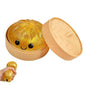 Large Dumpling Squishy Plush Toy Soft PET Stuffed Hug Pillow Adorable Steamer Design Home Decoration Stress Relief Toy for Kids